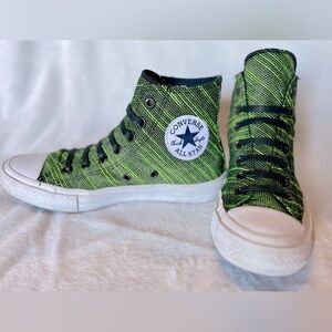 Converse Chuck Taylor All Star 2 High Black Volt Green Sneakers